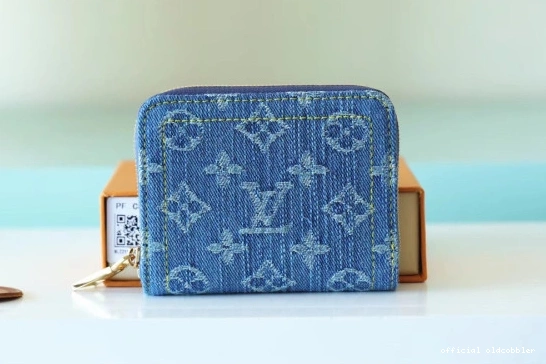 Official oldcobbler VUITTON COIN LOUIS ZIPPY PURSE 0817